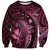 Aloha Hawaii Hammerhead Shark Sweatshirt Pink Kakau and Polynesian Tattoo LT03