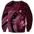 Aloha Hawaii Hammerhead Shark Sweatshirt Pink Kakau and Polynesian Tattoo LT03