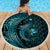 Aloha Hawaii Hammerhead Shark Beach Blanket Turquoise Kakau and Polynesian Tattoo LT03