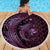 Aloha Hawaii Hammerhead Shark Beach Blanket Purple Kakau and Polynesian Tattoo LT03