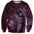 Aloha Hawaii Hammerhead Shark Sweatshirt Purple Kakau and Polynesian Tattoo LT03
