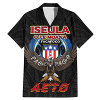 American Samoa Fautasi Family Matching Mermaid Dress and Hawaiian Shirt Pago Pago Aeto and Iseula o le Moana of Fagatogo Black Color - Polynesian Pride