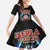 American Samoa Fautasi Family Matching Tank Maxi Dress and Hawaiian Shirt Pago Pago Aeto and Iseula o le Moana of Fagatogo Black Color - Polynesian Pride