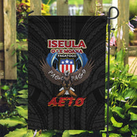 American Samoa Fautasi Garden Flag Pago Pago Aeto and Iseula o le Moana of Fagatogo Black Color - Polynesian Pride