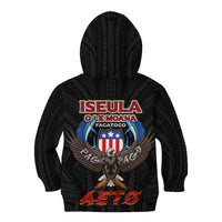 American Samoa Fautasi Kid Hoodie Pago Pago Aeto and Iseula o le Moana of Fagatogo Black Color - Polynesian Pride