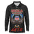 American Samoa Fautasi Long Sleeve Polo Shirt Pago Pago Aeto and Iseula o le Moana of Fagatogo Black Color - Polynesian Pride