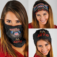 American Samoa Fautasi Neck Gaiter Pago Pago Aeto and Iseula o le Moana of Fagatogo Black Color - Polynesian Pride