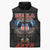 American Samoa Fautasi Sleeveless Puffer Jacket Pago Pago Aeto and Iseula o le Moana of Fagatogo Black Color - Polynesian Pride