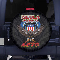 American Samoa Fautasi Spare Tire Cover Pago Pago Aeto and Iseula o le Moana of Fagatogo Black Color - Polynesian Pride