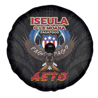 American Samoa Fautasi Spare Tire Cover Pago Pago Aeto and Iseula o le Moana of Fagatogo Black Color - Polynesian Pride