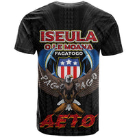 American Samoa Fautasi T Shirt Pago Pago Aeto and Iseula o le Moana of Fagatogo Black Color - Polynesian Pride