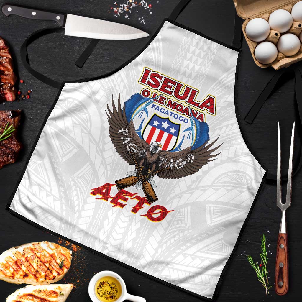 American Samoa Fautasi Apron Pago Pago Aeto and Iseula o le Moana of Fagatogo White Color - Polynesian Pride