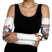 American Samoa Fautasi Arm Sleeves Pago Pago Aeto and Iseula o le Moana of Fagatogo White Color - Polynesian Pride
