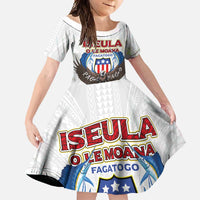 American Samoa Fautasi Family Matching Mermaid Dress and Hawaiian Shirt Pago Pago Aeto and Iseula o le Moana of Fagatogo White Color - Polynesian Pride