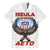 American Samoa Fautasi Hawaiian Shirt Pago Pago Aeto and Iseula o le Moana of Fagatogo White Color - Polynesian Pride