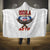 American Samoa Fautasi Hooded Blanket Pago Pago Aeto and Iseula o le Moana of Fagatogo White Color - Polynesian Pride