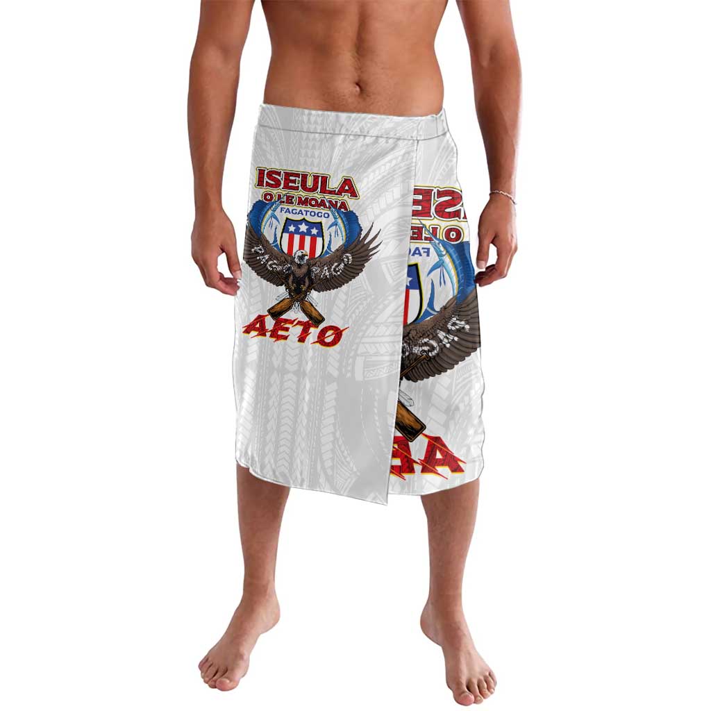 American Samoa Fautasi Lavalava Pago Pago Aeto and Iseula o le Moana of Fagatogo White Color - Polynesian Pride