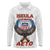 American Samoa Fautasi Long Sleeve Polo Shirt Pago Pago Aeto and Iseula o le Moana of Fagatogo White Color - Polynesian Pride