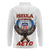 American Samoa Fautasi Long Sleeve Polo Shirt Pago Pago Aeto and Iseula o le Moana of Fagatogo White Color - Polynesian Pride