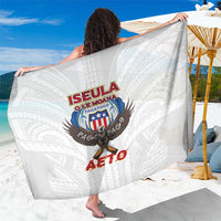 American Samoa Fautasi Sarong Pago Pago Aeto and Iseula o le Moana of Fagatogo White Color - Polynesian Pride