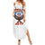 American Samoa Fautasi Summer Maxi Dress Pago Pago Aeto and Iseula o le Moana of Fagatogo White Color - Polynesian Pride