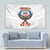 American Samoa Fautasi Tapestry Pago Pago Aeto and Iseula o le Moana of Fagatogo White Color - Polynesian Pride