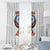 American Samoa Fautasi Window Curtain Pago Pago Aeto and Iseula o le Moana of Fagatogo White Color - Polynesian Pride