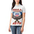 American Samoa Fautasi Women Polo Shirt Pago Pago Aeto and Iseula o le Moana of Fagatogo White Color - Polynesian Pride