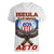 American Samoa Fautasi Women V-Neck T-Shirt Pago Pago Aeto and Iseula o le Moana of Fagatogo White Color - Polynesian Pride
