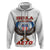 American Samoa Fautasi Zip Hoodie Pago Pago Aeto and Iseula o le Moana of Fagatogo White Color - Polynesian Pride