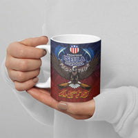 American Samoa Fautasi Ceramic Mug Pago Pago Aeto and Iseula o le Moana of Fagatogo Red-Blue - Polynesian Pride