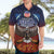 American Samoa Fautasi Hawaiian Shirt Pago Pago Aeto and Iseula o le Moana of Fagatogo Red-Blue - Polynesian Pride