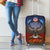 American Samoa Fautasi Luggage Cover Pago Pago Aeto and Iseula o le Moana of Fagatogo Red-Blue - Polynesian Pride