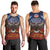 American Samoa Fautasi Men Tank Top Pago Pago Aeto and Iseula o le Moana of Fagatogo Red-Blue - Polynesian Pride