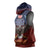 American Samoa Fautasi Sleeveless Hoodie Pago Pago Aeto and Iseula o le Moana of Fagatogo Red-Blue - Polynesian Pride