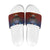 American Samoa Fautasi Slide Sandals Pago Pago Aeto and Iseula o le Moana of Fagatogo Red-Blue - Polynesian Pride