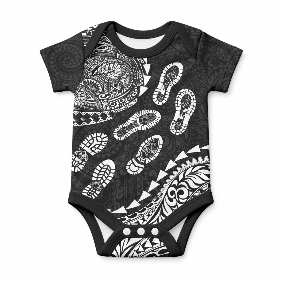Hawaii Running Baby Onesie Polynesian Tribal Tattoo