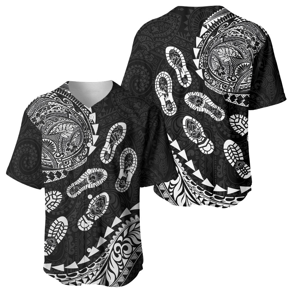 Hawaii Running Baseball Jersey Polynesian Tribal Tattoo