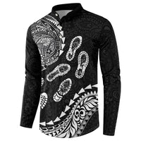 Hawaii Running Button Sweatshirt Polynesian Tribal Tattoo