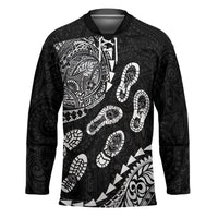 Hawaii Running Hockey Jersey Polynesian Tribal Tattoo