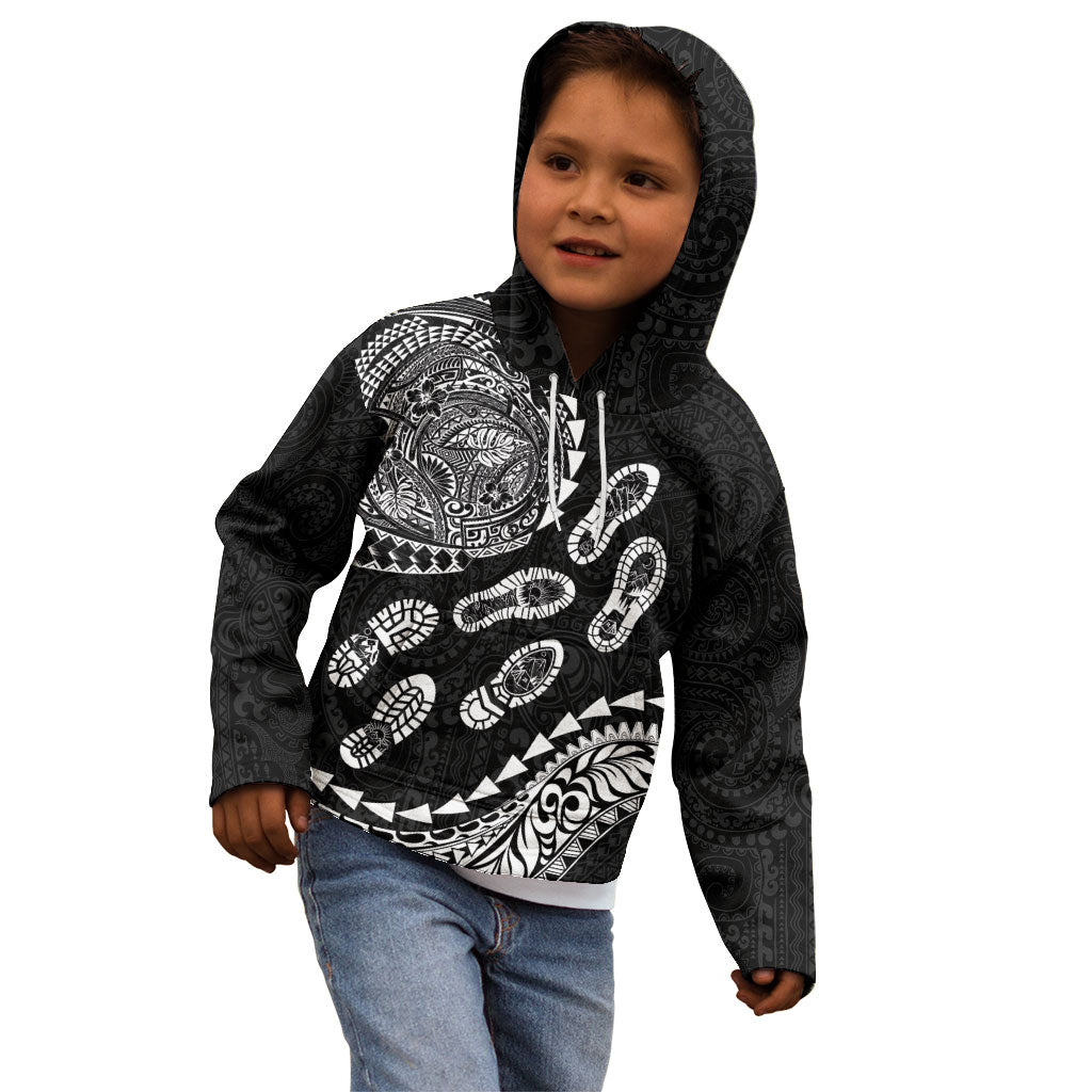 Hawaii Running Kid Hoodie Polynesian Tribal Tattoo