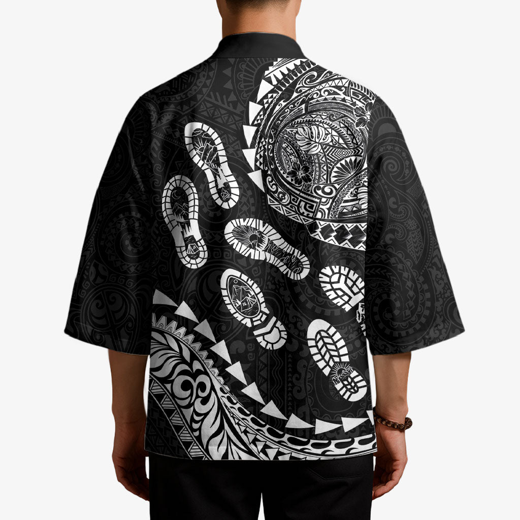 Hawaii Running Kimono Polynesian Tribal Tattoo