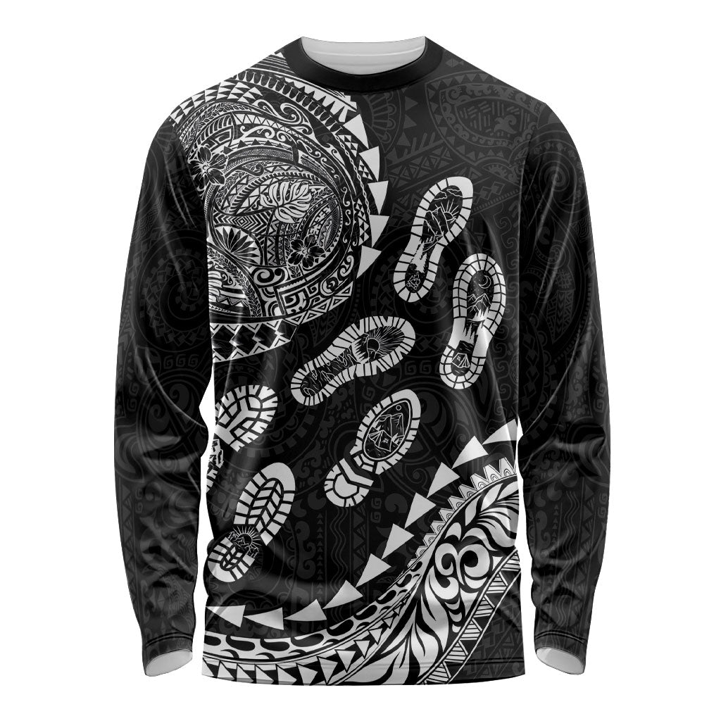 Hawaii Running Long Sleeve Shirt Polynesian Tribal Tattoo