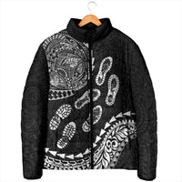 Hawaii Running Padded Jacket Polynesian Tribal Tattoo