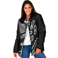 Hawaii Running Padded Jacket Polynesian Tribal Tattoo