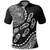 Hawaii Running Polo Shirt Polynesian Tribal Tattoo