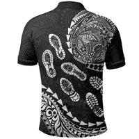 Hawaii Running Polo Shirt Polynesian Tribal Tattoo