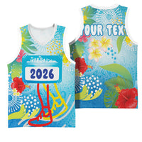Personalized Hawaii Marathon Basketball Jersey Polynesian Motif Tropical Style