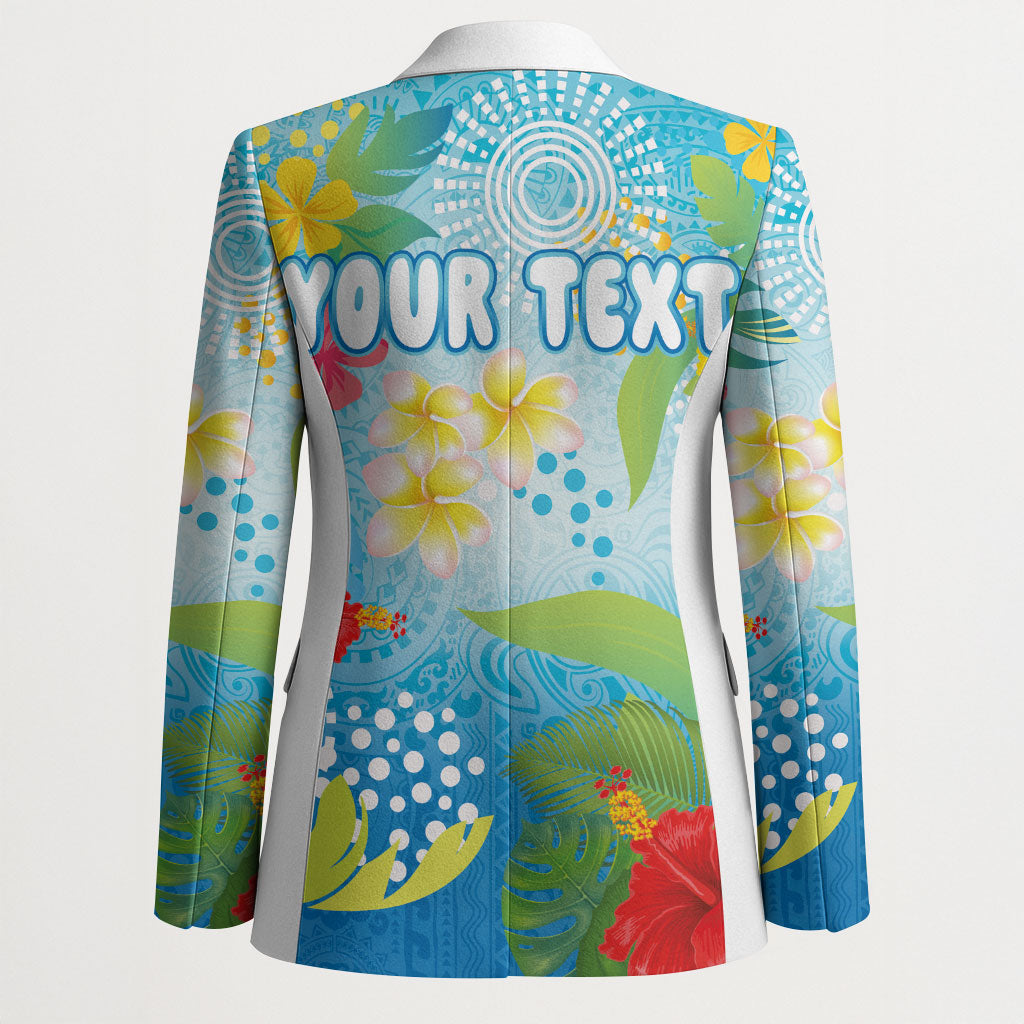 Personalized Hawaii Marathon Blazer Polynesian Motif Tropical Style