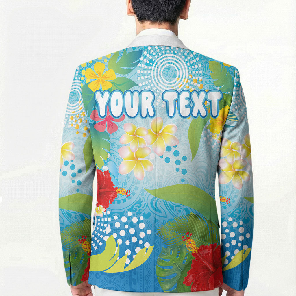 Personalized Hawaii Marathon Blazer Polynesian Motif Tropical Style